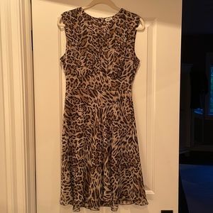 L’agence Leopard print mini dress